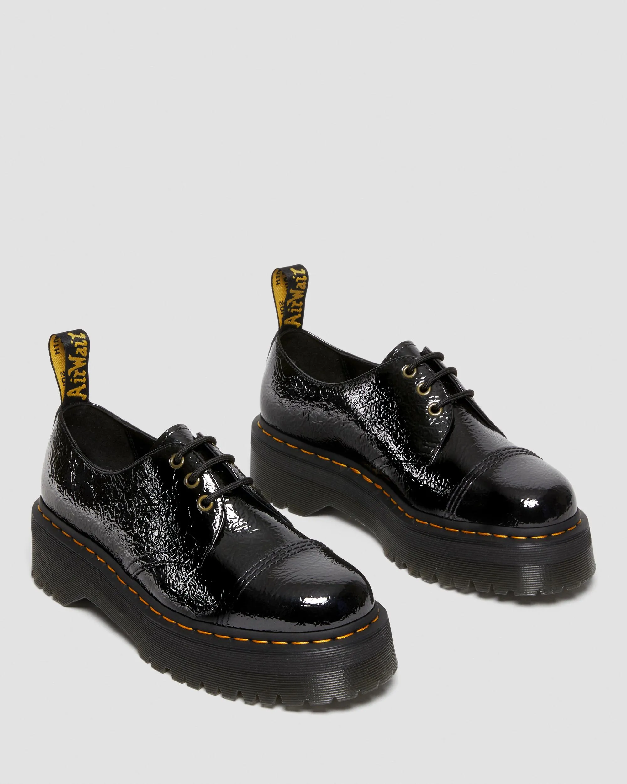 Zapatos con plataforma 1461 Quad en charol 
